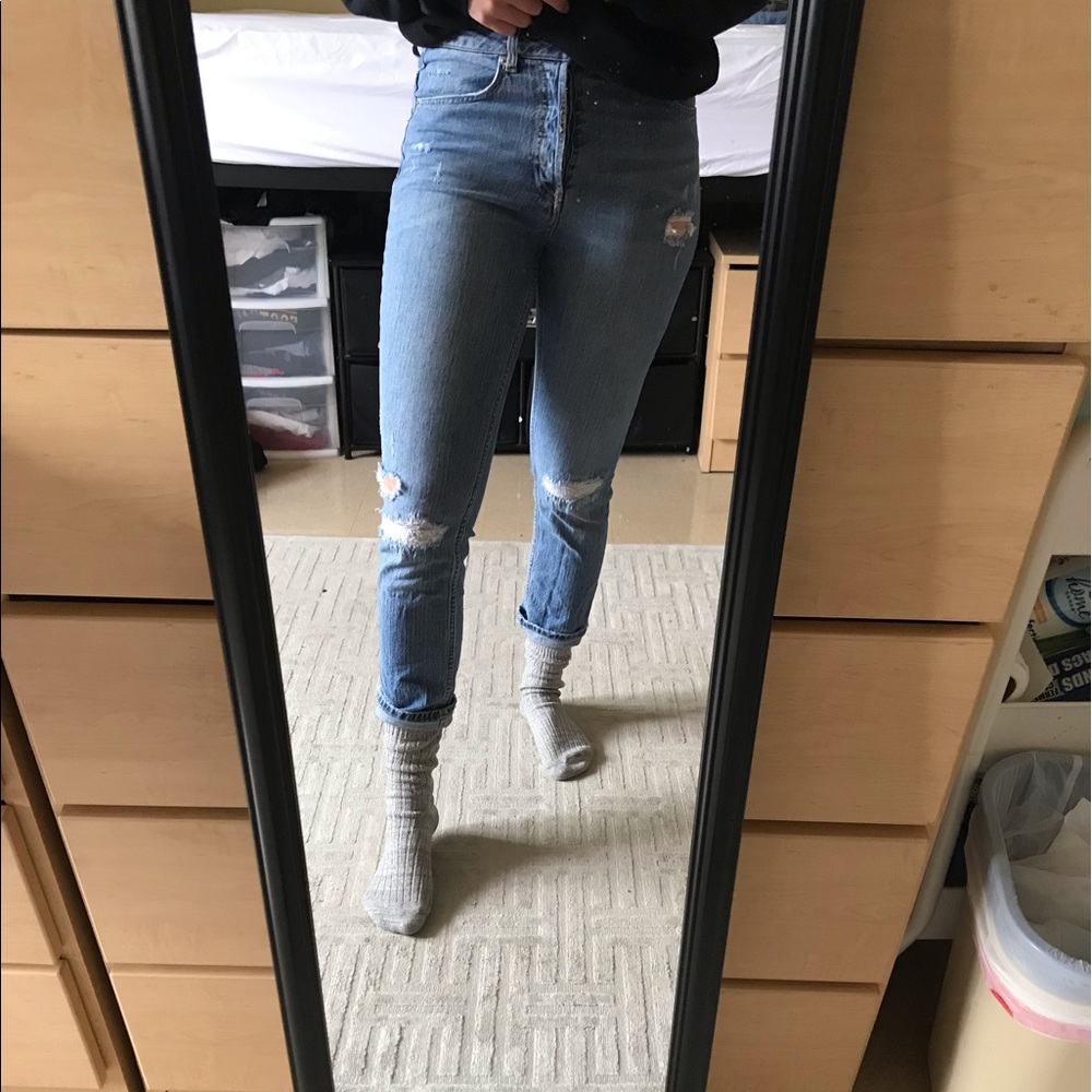 H&M distressed jeans